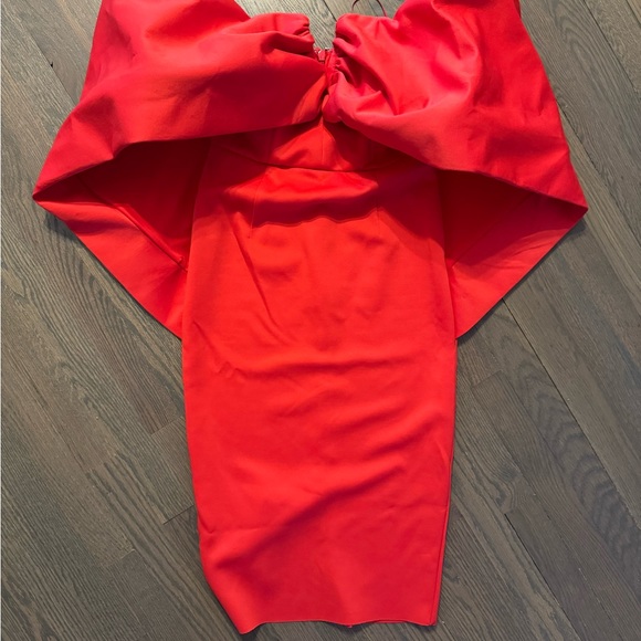 ASOS  New Red midi Dress - Picture 2 of 5